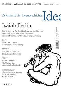 Produktbild: Zeitschrift f&uuml;r Ideengeschichte Heft I/4 Winter 2007: Isaiah Berlin