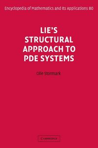 Produktbild: Lie's Structural Approach to Pde Systems
