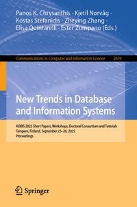 Produktbild: New Trends in Database and Information Systems