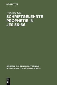 Produktbild: Schriftgelehrte Prophetie in Jes 56-66