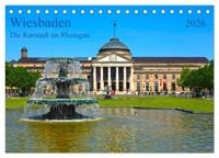 Produktbild: Wiesbaden Die Kurstadt im Rheingau (Tischkalender 2026 DIN A5 quer), CALVENDO Monatskalender