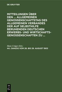 Produktbild: Danzig, vom 26. bis 29. August 1903
