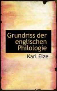 Produktbild: Grundriss Der Englischen Philologie