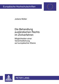 Produktbild: Die Behandlung auslaendischen Rechts im Zivilverfahren