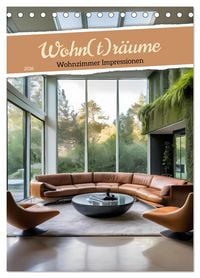 Produktbild: Wohn(t)r&auml;ume - Wohnzimmer Impressionen (Tischkalender 2026 DIN A5 hoch), CALVENDO Monatskalender