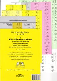 DürckheimRegister® BiBu-BilanzSteuerrecht - Wichtige Gesetze OHNE Stichworte für deine AO-AktG-BGB-EStG-EStR-GmbHG-HGB- KStG-UStG nur Zahlen und §§