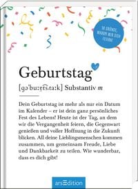 Produktbild: Geburtstag (Substantiv, m)
