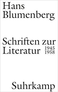 Produktbild: Schriften zur Literatur 1945-1958