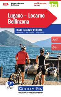 Produktbild: Velokarte 18 Lugano, Locarno, Bellinzona 1:60.000