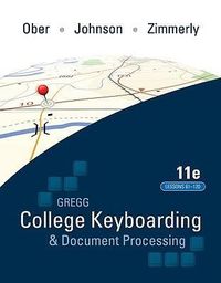 Produktbild: Gregg College Keyboarding & Document Processing (Gdp); Lessons 61-120 Text