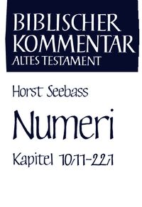 Produktbild: Numeri (Kapitel 10,11-22,1)