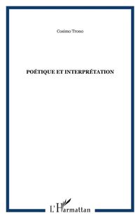 Produktbild: Poetique et interpretation