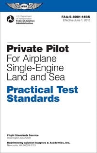 Produktbild: Private Pilot Practical Test Standards for Airplane Single-Engine Land and Sea (PDF eBook)