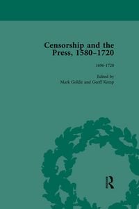 Produktbild: Censorship and the Press, 1580-1720, Volume 4