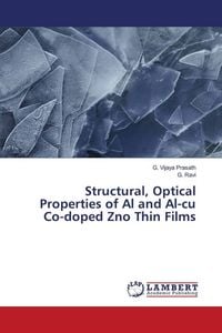 Produktbild: Structural, Optical Properties of Al and Al-CU Co-doped ZNO Thin Films