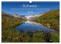 Produktbild: Schweiz - Impressionen der idyllischen Bergwelt im Laufe der Jahreszeiten (Wandkalender 2026 DIN A3 quer), CALVENDO Monatskalender
