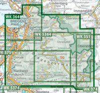 Bregenzer Wald 1 : 50 000. WK 364