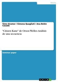 Produktbild: "Citizen Kane" de Orson Welles: An&aacute;lisis de una secuencia