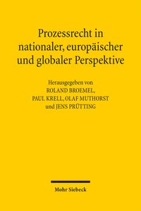 Produktbild: Prozessrecht in nationaler, europ&auml;ischer und globaler Perspektive