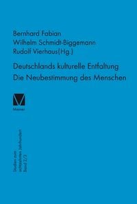 Produktbild: Deutschlands kulturelle Entfaltung. Die Neubestimmung des Menschen