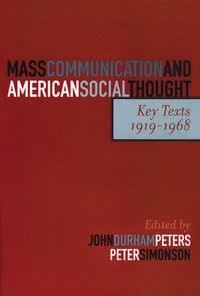 Produktbild: Mass Communication and American Social Thought