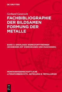 Produktbild: Spanloses Werkstofftrennen (Schneiden mit Werkzeugen und Maschinen)