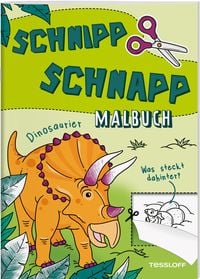 Produktbild: Schnipp Schnapp Malbuch. Dinosaurier. Was steckt dahinter?