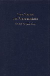 Produktbild: Staat, Steuern- und Finanzausgleich.