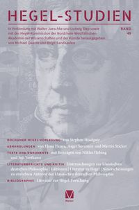 Produktbild: Hegel-Studien Band 49