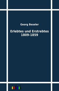 Produktbild: Erlebtes und Erstrebtes 1809-1859