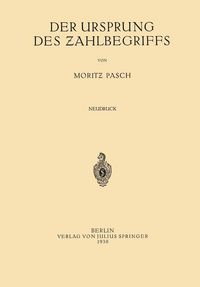 Produktbild: Der Ursprung des Zahlbegriffs