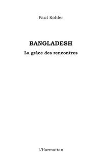 Produktbild: Bangladesh - la grace des rencontres