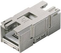 Produktbild: Teleg&auml;rtner 100007533 STX V1 RJ45-Kupplungseinsatz Cat.6 100007533 Kupplung, gerade Pole: 8P8C 1 St.
