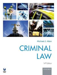 Produktbild: Allen, M: Criminal Law