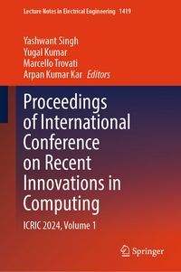 Produktbild: Proceedings of International Conference on Recent Innovations in Computing