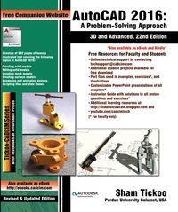 Produktbild: AutoCAD 2016: A Problem-Solving Approach, 3D and Advanced