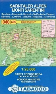 Produktbild: Tabacco Wandern 1 : 25 000 Sarntaler Alpen