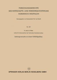 Produktbild: Leistungsversuche an einem K&uuml;hlluftgebl&auml;se