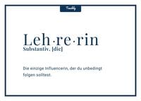 Produktbild: Teachly Postkarte, Die einzige Influencerin