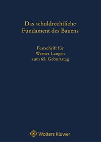 Produktbild: Festschrift f&uuml;r Werner Langen