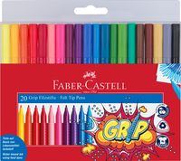 Produktbild: Faber-Castell Filzstifte Grip Colour Marker, 20er Set