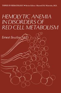 Produktbild: Hemolytic Anemia in Disorders of Red Cell Metabolism