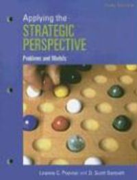 Produktbild: Applying the Strategic Perspective: Problems and Models