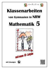 Produktbild: Mathematik 5 - Klassenarbeiten von Gymnasien in NRW - G9 - Mit L&ouml;sungen