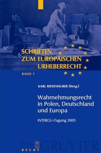 Produktbild: Wahrnehmungsrecht in Polen, Deutschland und Europa