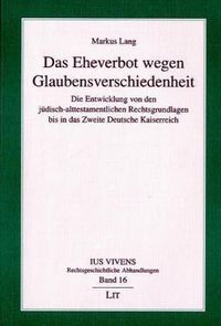 Produktbild: Das Eheverbot wegen Glaubensverschiedenheit
