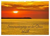 Produktbild: Sonnenunterg&auml;nge an der Ostsee (Wandkalender 2026 DIN A2 quer), CALVENDO Monatskalender