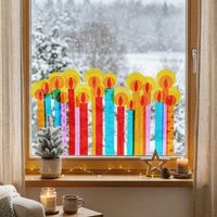 Produktbild: Bastelset - Erstes Schneiden Fensterbild Kerzenschein