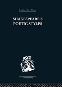 Produktbild: Shakespeare's Poetic Styles