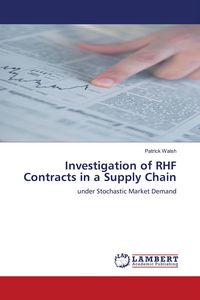 Produktbild: Investigation of RHF Contracts in a Supply Chain